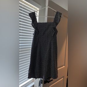Black and white textured dress